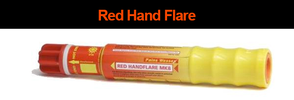 Red hand flare